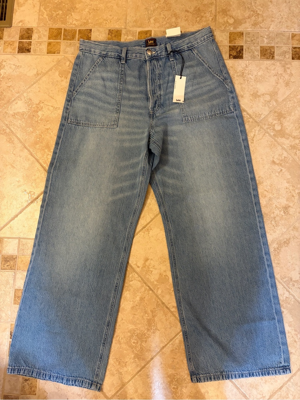 NWT Lee Vintage Patch Pocket Slouch Jeans
